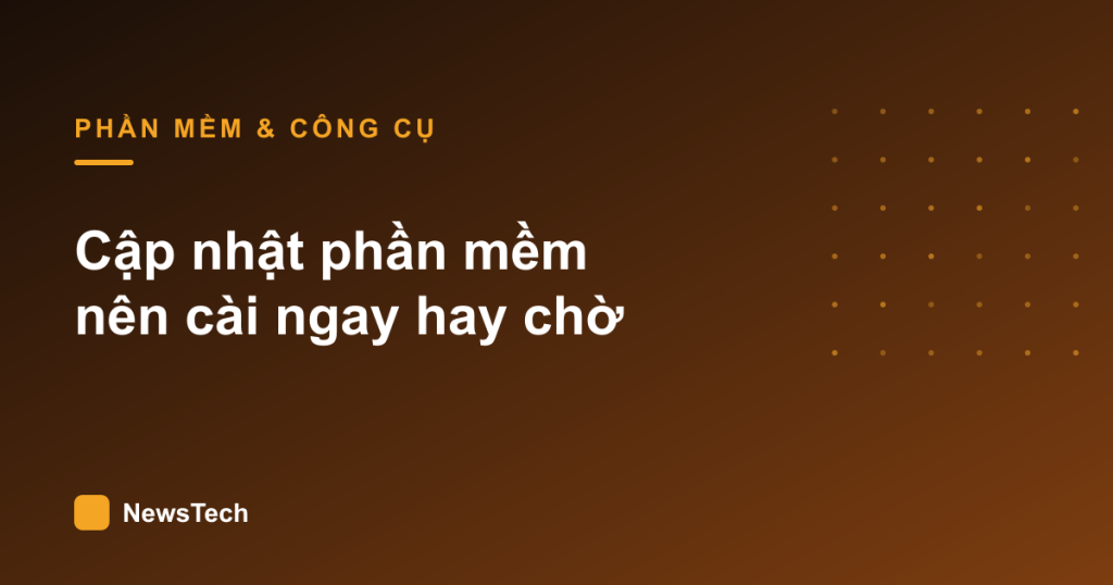 Minh hoạ bài viết cập nhật phần mềm
